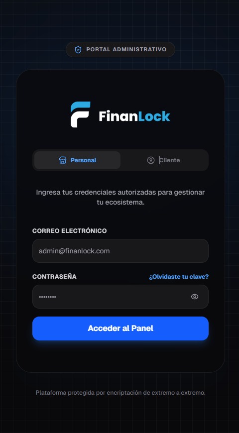 Dashboard Móvil FinanLock